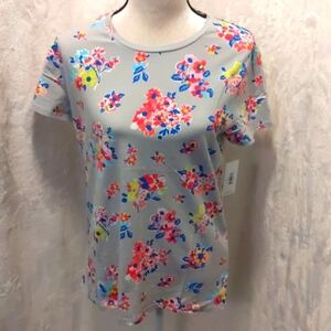 🆕 VERA BRADLEY Tossed Poises Floral T-shirt